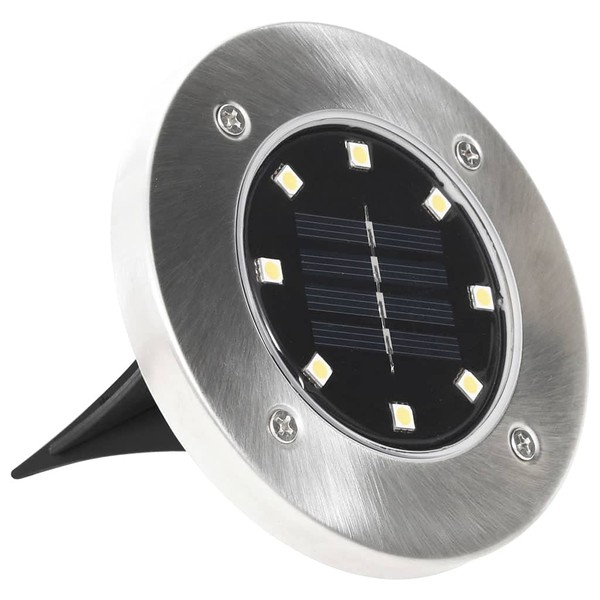 vidaXL Solar Ground Lights - Set of 8 LED Lights