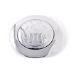 Flame Engraved Horn Button for GM 67-94 Billet Aluminum Chrome
