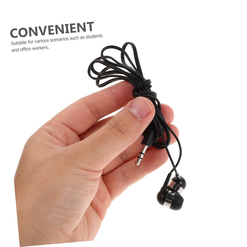 TEHAUX 50pcs Portable Cartoon Earphones Wired in Ear Headphones with