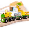 Bigjigs Rail Safari Train Set - 38 Play Pieces