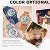 TIMEURE Women's Step Counter Pedometer Watch Crystal Stone, No App,