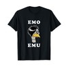 Emo Emu T-Shirt - Funny Metal Goth Emu Bird T-Shirt