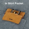 Pocket Protector, 3 Pcs Leather Pocket Pen Holder Organizer Pouch