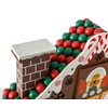 BRUBAKER Advent Calendar - Wooden Gingerbread House with 4 LED