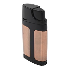 Xikar ELX Double Jet Flame Lighter with 9mm Cigar Punch, Ergonomic Design, Vintage Bronze