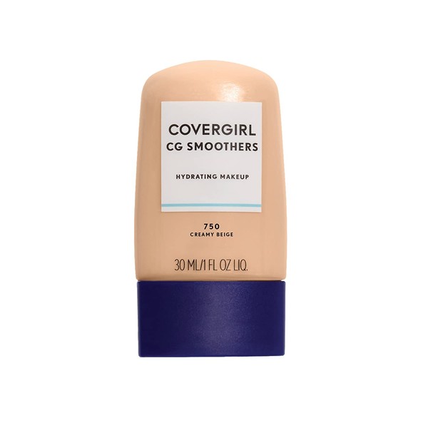 COVERGIRL Smoothers Hydrating Makeup Creamy Beige, 1 oz (packaging may vary)