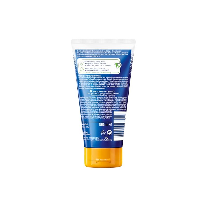 NIVEA SUN Schutz & Pflege Invisible Finish LSF 50+, wasserfester