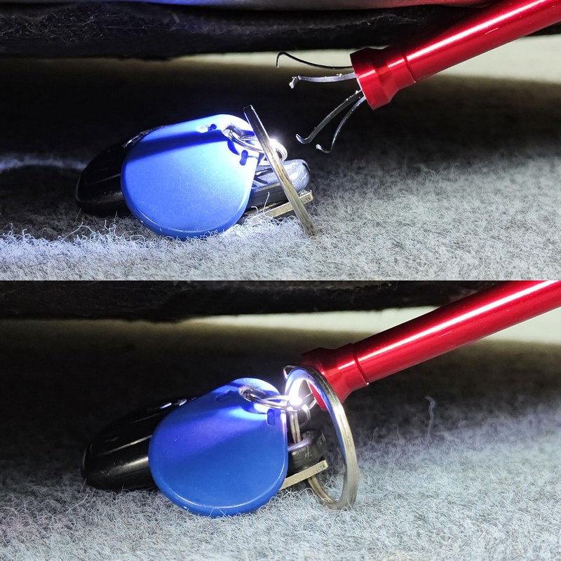 Claw Grabber Pickup Tool with Magnetic Bright LED Light,24.4in Long