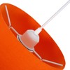 Traditional Shape Vivid Orange Linen Fabric Drum Table/Pendant Lampshade |