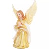 Set De 2 Angeles Custodios 10" Vestido Dorado Guardian Angel