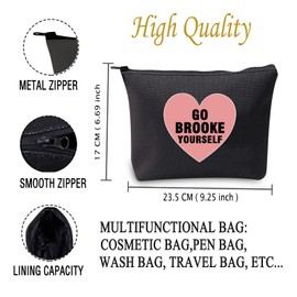 Funny Tree Hill Inspired Gifts Go Brooke Yourself Storage Bag Gift for Brooke Fans (Go Brooke Yourself B CA)