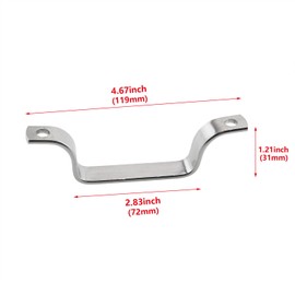 HJGarden 2PCS Pressure Pan Handle Ear Removable Pot Handle Pot Handle Pot Wok Handle Steam Pot Handle Water Boiler Side Handle Stainless Steel Frying Pan Replacement