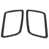 2pcs Carbon Fiber Dashboard Air Vent Cover Trim Paste Installation