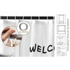 Funny Raccoon Shower Curtain Welcome to the Bathroom Polyester 70"x70"