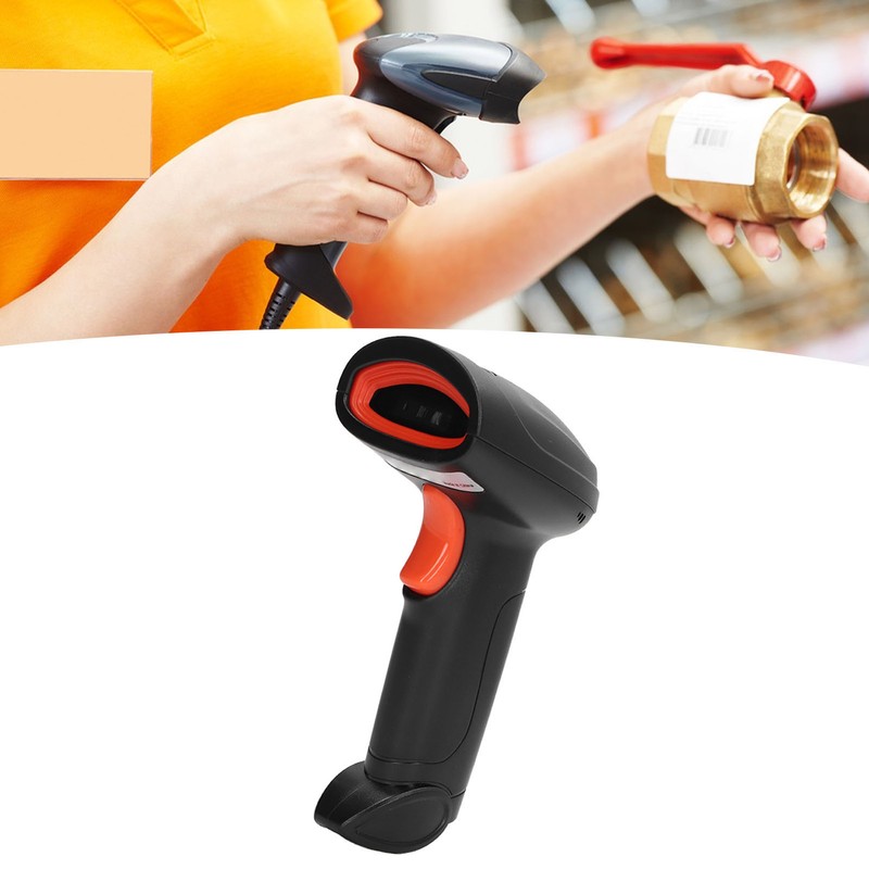 Wireless Barcode Scanner USB 2.4G and Bluetooth 1D Code Reader