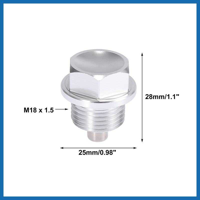 A ABSOPRO 1 Set M18 x 1.5 Magnetic Oil Drain
