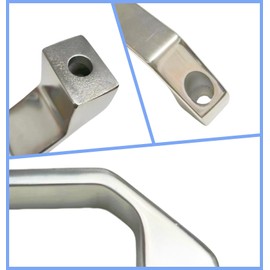 Heavy Duty 304 Stainless Steel Bow Door Handle, Handle handrail bar, Suitable for Drawers, cabinets, Entrance Door Handles (Hole spacing: 7"(180mm))