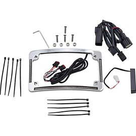 Custom Dynamics TF05-SS6-C Radius License Plate Frame - Chrome