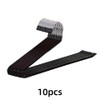 10-Pack Metal Z-Shaped Pants Hangers, Non-Slip Closet Organizer