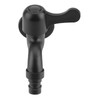 Black Wall Mounted Cold Water Faucet 304 Stainless Steel Outdoor