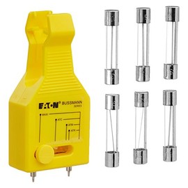 Bussmann AGC-EK Glass Tube Bonus Pack (60 Assorted Fuses + 1 Puller/Tester)