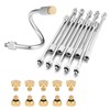 10X Flexible Mister Extensions with Nozzle Kits 5.9 Inch Brass