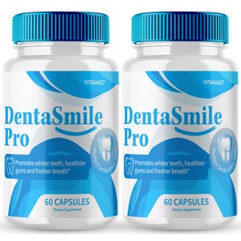 Denta Smile Pro Capsules, DentaSmile Pro Dietary Supplement, DentaSmilePro Advanced Probiotics for Healthy Teeth & Gums, Denta Smile Pro Advanced Formula Pills - Denta Smile Pro Reviews (2 Pack)