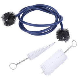 Trumpet Cleaning Brush Set, 3 in 1 Plastic Brushes Cleaning Kit Musical Instrument Maintenance Care Accessory for Mouthpiece, Short Tubing, and Long Tubing