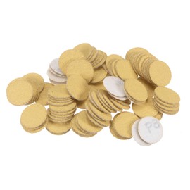 Kozelo 100pcs No Hole Sanding Discs- [ 1 Inch 80 Grit ] Round Hook and Loop Grip Sanding Pads Sheet for Wood Metal Polishing Use| Aluminum Oxide & Zirconium Oxide Sandpaper