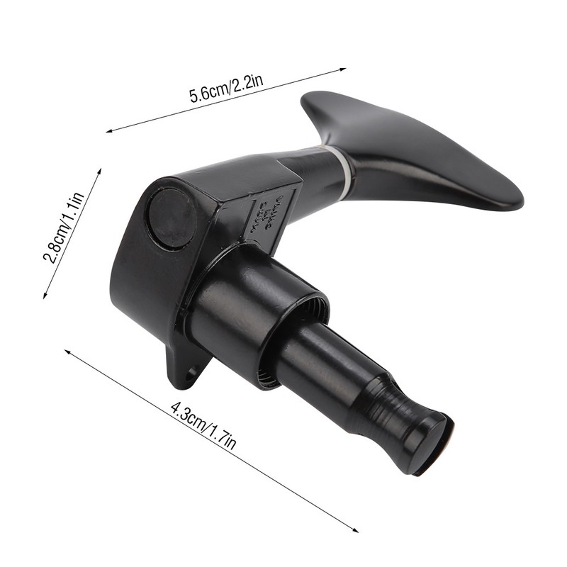 2L2R Fishtail shaped Button Sealed Bass Guitar Tuning Pegs Machine