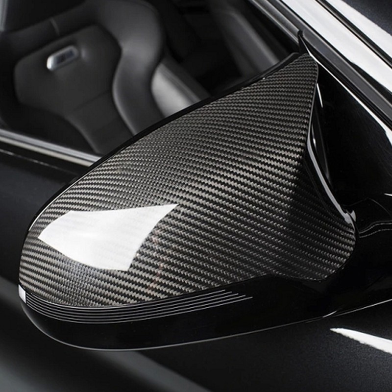 Carbon Fiber Side Wing Mirror ADD ON Covers Fit for