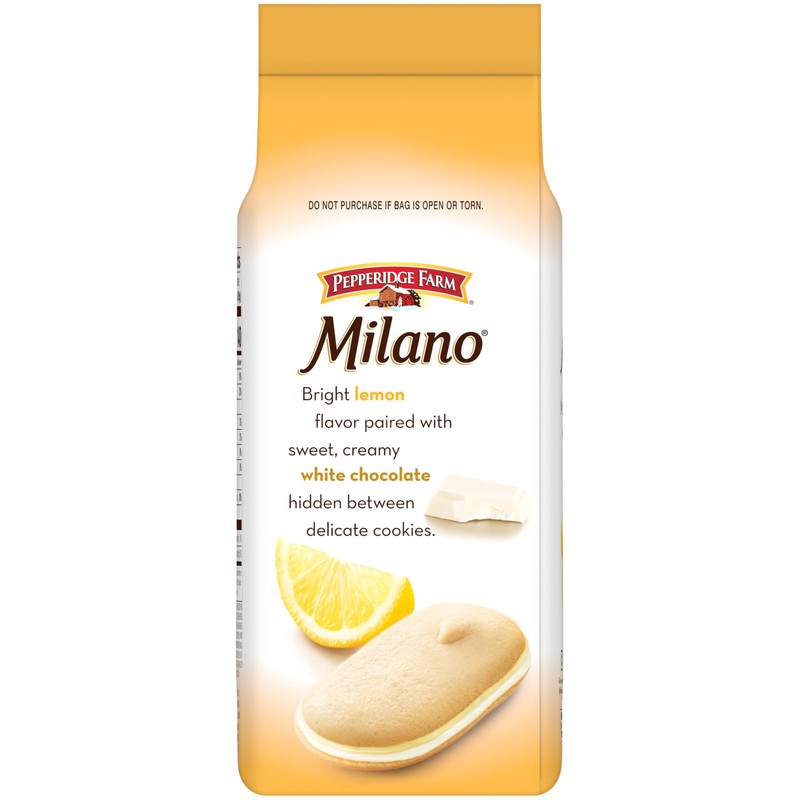 Pepperidge Farm Milano White Chocolate Lemon Cookies 7 Oz Delicious