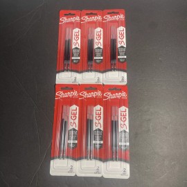 ‎SHARPIE Sharpie S-Gel Refills, Black Ink Gel Pen Refills, Medium Point (0.7mm), 6 Packs