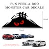 Yourkar Car Dune Monster Sticker, Funny Peeping Monster Auto Decals
