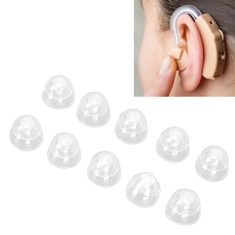 10Pcs Sound Amplifier Tips Silicone Anti Static Noise Reduction Double