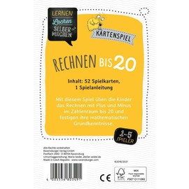 Ravensburger 80349 Learning Laughter DIY: Calculate up to 20, Children's Game from 6 Years, Educational Game for 1-5 Players, Card Game, Mathematics