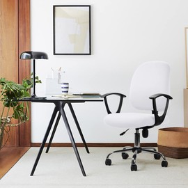 Eozakavod Cover for Office Chair, Office Chair Cover, Washable Elastic Seat Cover, Computer Office Chair Cover, Universal Chair Covers, Swivel Chair Covers Set for Office Chair, Armrests Chair (No