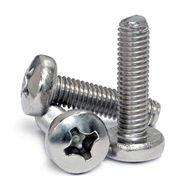 MonsterBolts - M3.5 x 20mm Phillips Pan Head, DIN 7985A, Stainless Steel, 25 Pack