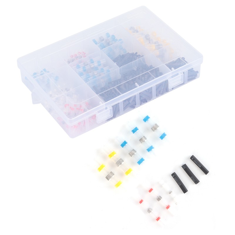 500pcs Heat Shrink Tube Butt Connectors Set Solder Seal Electrical