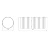 Steinberg14 White Diameter 100 mm / 3 m Exhaust Hose