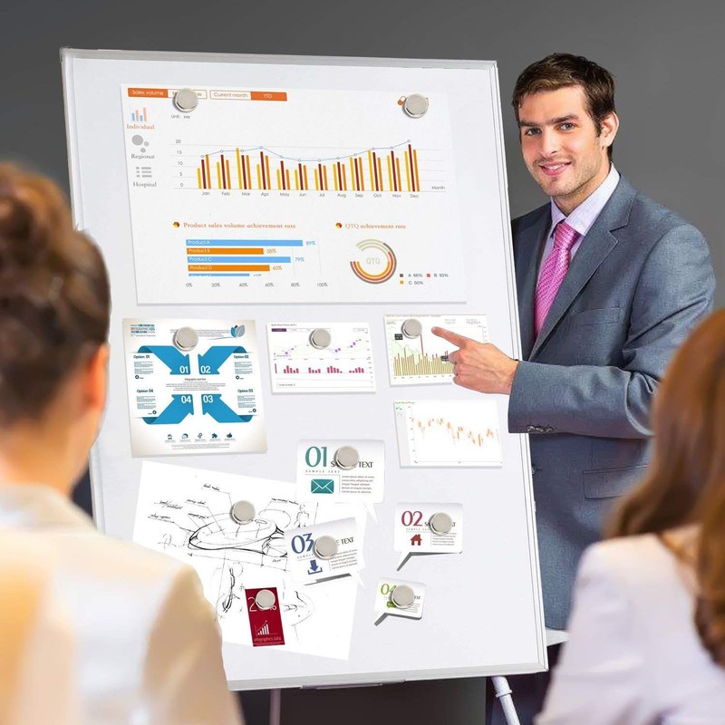 Deryun 60 Pack Small Magnets for Crafts,Mini,Tiny,Fridge,Refrigerator,Whiteboard,Round,Multi-Use Magnets