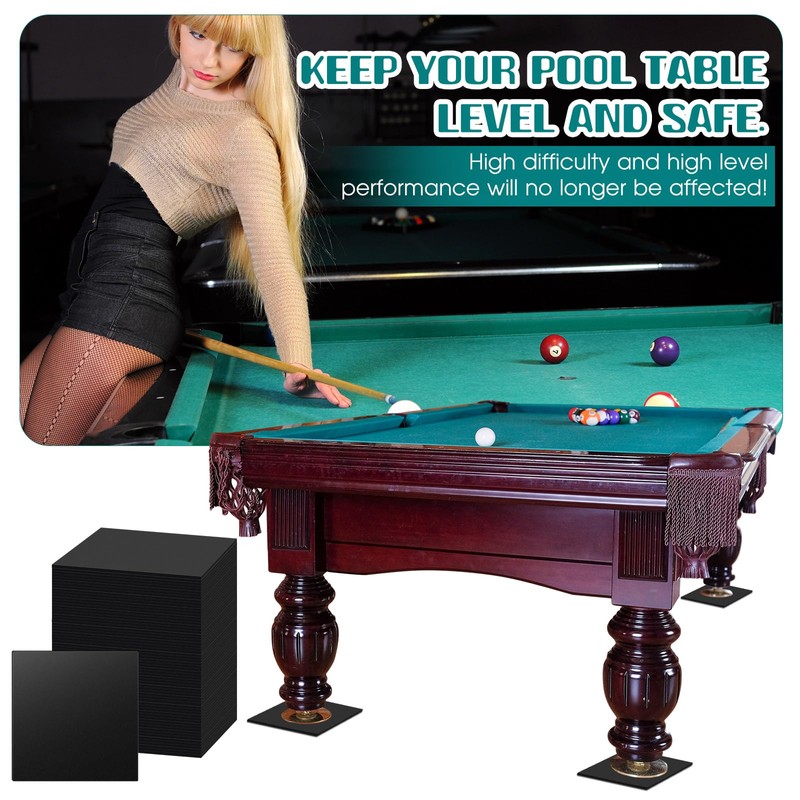 Haull 50 Pcs Billiard Pool Table Leg Shims 3" Diameter