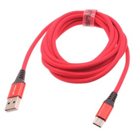Red 6ft USB-C Cable Type-C Charger Cord Compatible with Lenovo Tab P12(2023)/P12 Pro (2021)/P11 (2021), Power Wire Long Braided Fast Charge