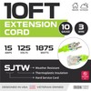 Iron Forge Cable 10 Gauge Extension Cord 10 ft, 10/3