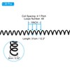 PATIKIL 8mm(5/16") Plastic Spiral Binding Coils, 20 Pcs Binding Spirals