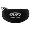 Global Vision Shorty 24 Motorcycle Sunglasses Kit Black Frame Yellow
