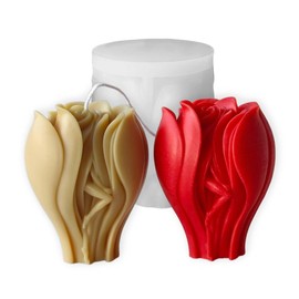 Cestony 3D The Elf in The Rose Silicone Molds for Crafting Candle Resin Pillar, Aromatherapy Candles, Wax Soap, Flower Specimen, and Clay Art.