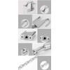 Security Chain Hardened 8mm Thick Shrouded Padlock Safety Chain Lock