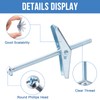HROMIGRY 1/4"x4" Toggle Bolts (60 Pcs) 1/4 inch Wall Anchors