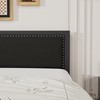 VECELO Full Size Bed Frame with Upholstered Headboard, Heavy-Duty Platform
